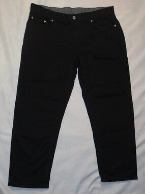 MEMBER’S MARK mens PANTS black MASON jeans STRAIGHT LEG soft SIZE 38